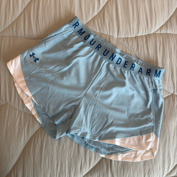 Under Armour Pants - Under Armour Light Blue Women’s Loose Athletic Shorts